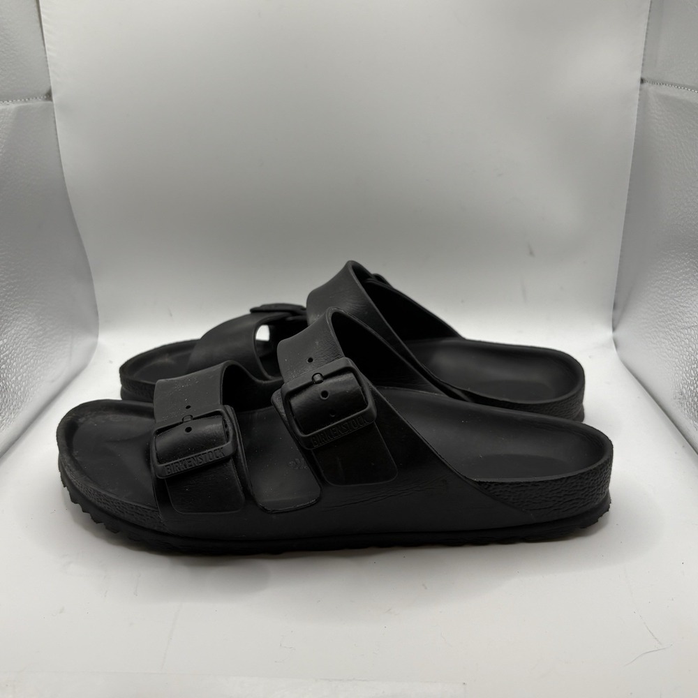 Birkenstock Women Arizona Essentials EVA Sandals Black Rubber Size 41 US 10